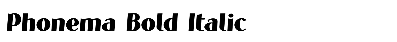Phonema Bold Italic image